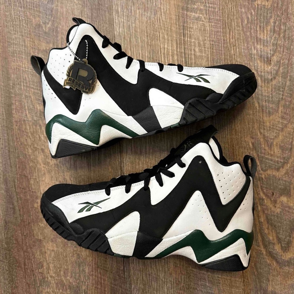 Reebok Kamikaze 2 II Reserve Collection Seattle Sonics SuperSonics White Green - Picture 2 of 12